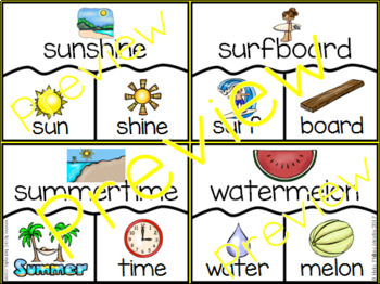 summer themed compound word puzzles by nylas crafty teaching tpt