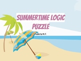 Summer-themed Logic Grid Puzzle