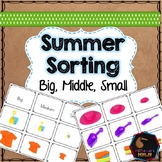 Summer themed math sorting