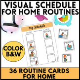Visual Schedule for Autism: Home Schedule with Morning Rou