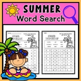 Summer word search Worksheet Activity END OF THE YEAR