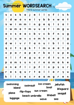 Preview of Summer Word Search