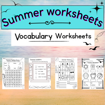 summer holiday vocabulary teaching resources teachers pay teachers