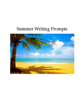 Summer writing prompts by Kati's Creative Classroom | TPT