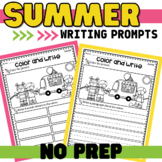 Summer writing prompts for first and second grade