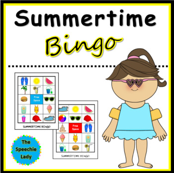 Summertime Bingo by The Speechie Lady | TPT