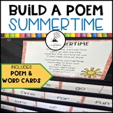 Summertime Build a Poem - Summer Pocket Chart Poetry Center