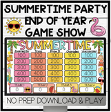 Summer End of Year Party Game Show |  Activity | Summertim