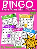 Summertime Math Work Stations FREE Place Value Bingo