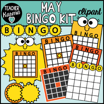 Preview of Sun BINGO Templates Kit - May BINGO Games for Spring & Summer