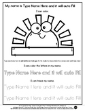 Sun Buddy - Name Tracing & Coloring Editable #60CentFinds 