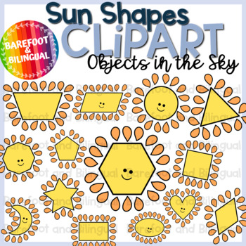 Preview of Sun Clipart - Objects in the Sky Shapes Clipart