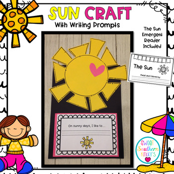 Preview of Sun Craft with Writing Prompt : Weather Activities : Spring Crafts:Summer Crafts