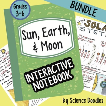 Preview of Sun, Earth, Moon INB BUNDLE by Science Doodles