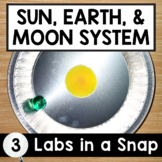Sun Earth Moon System Labs in a Snap | 3rd Grade Solar Sys