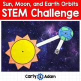 Sun, Earth, and Moon Orbits 3rd Grade STEM Activity I am E