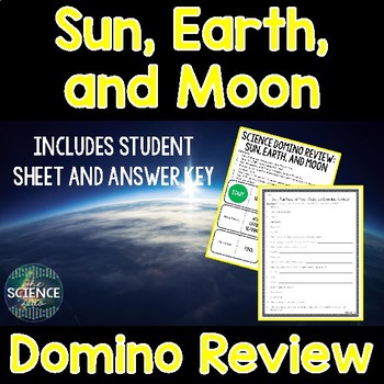 Preview of Sun, Earth, and Moon - Science Domino Review Activity