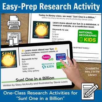 Preview of Sun & Eclipses | One-Class Research Activities & Read-aloud Lesson