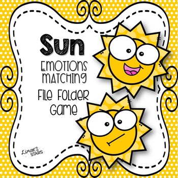Preview of Sun Emotions Matching File Folder Game {SUMMER}