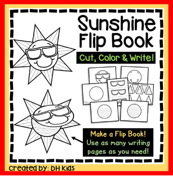 Preview of Sun Flip Book - Summer Writing Project, Spring Craftivity, Creative Writing Art