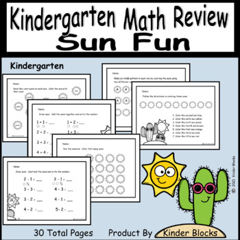 Preview of Sun Fun Math Review For Any Time Of The Year! 