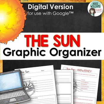 Preview of Sun  - Graphic Organizer - DIGITAL ACTIVITY