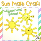 Sun Math Craft  {counting, addition, subtraction & missing