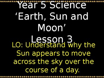 Preview of Sun Moon Earth Science 5 Powerpoints and Planning