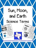 Sun, Moon, Earth Vocabulary