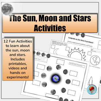 Preview of Sun, Moon and Stars Experiments, Activities, and Worksheets!