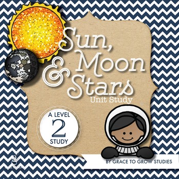 Preview of Sun, Moon, and Stars Mini Book and Unit (1st-2nd grades)