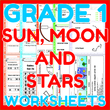 Preview of Sun, Moon and Stars - Grade 1 Science Worksheets | CKSci | NGSS