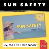 Sun Safety Presentation including UV, the 5 S's & Skin Can