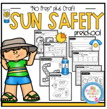 Preview of Sun Safety plus Craft "No Prep"