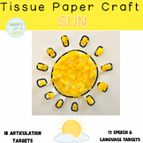 Sun Speech & Language Spring, Summer Tissue  Paper Craft