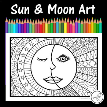 Sun And Moon Art By Suzanne Welch Teaching Resources Tpt
