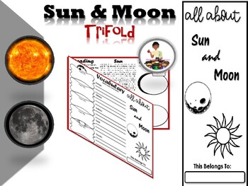 Sun and Moon | Reading Comprehension Trifold | Science by Motivated ...