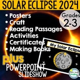 Solar Eclipse 2024 2nd 3rd Grade Activities & Craft & Powe