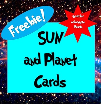Preview of Sun and Planet Cards