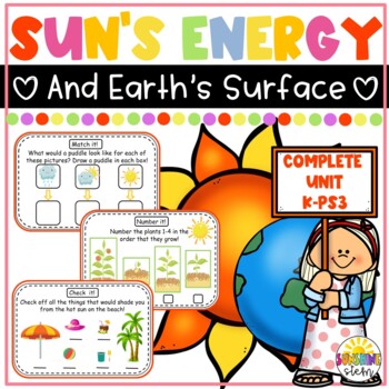 Preview of Sun's Energy {Complete NGSS Unit Covering K-PS3}