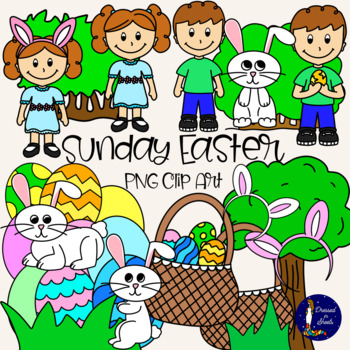 Sunday Easter Clip Art by Dressed in Sheets | TPT
