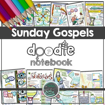 Preview of Sunday Gospels Doodle Note Book : Full Year of Reflections, Facts, & Creativity