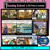 Sunday School Christian Clip-Art Lifetime License Bundle! 