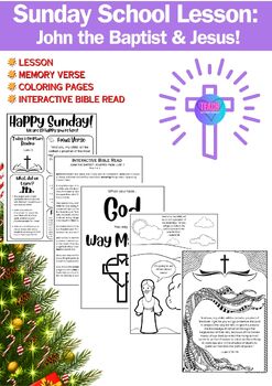Preview of Sunday School Christmas Lesson: John the Baptist: Forerunner for Jesus!
