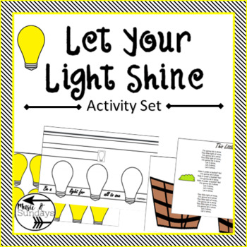 Preview of Sunday School-Let Your Light Shine Activity Set: Scavenger Hunt and Craft