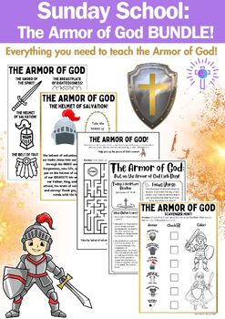 Sunday School: The Armor of God BUNDLE! by TEACH with Mrs Perkins