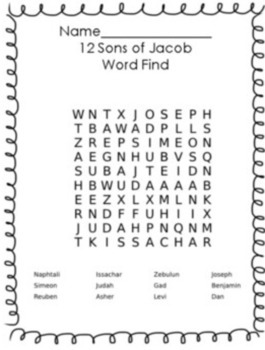 Sunday School Word Search BUNDLE! by Miz Riz Elementary Resources