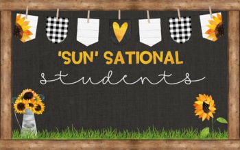 Sunflower Bulletin Board by Falling for Second Grade | TpT