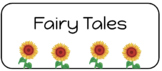 Sunflower Class Library Labels