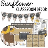 Sunflower Classroom Decor Bundle - Shiplap & Farmhouse Theme